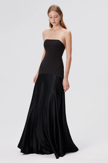 | Sculpted Fit Strapless Evening Gown