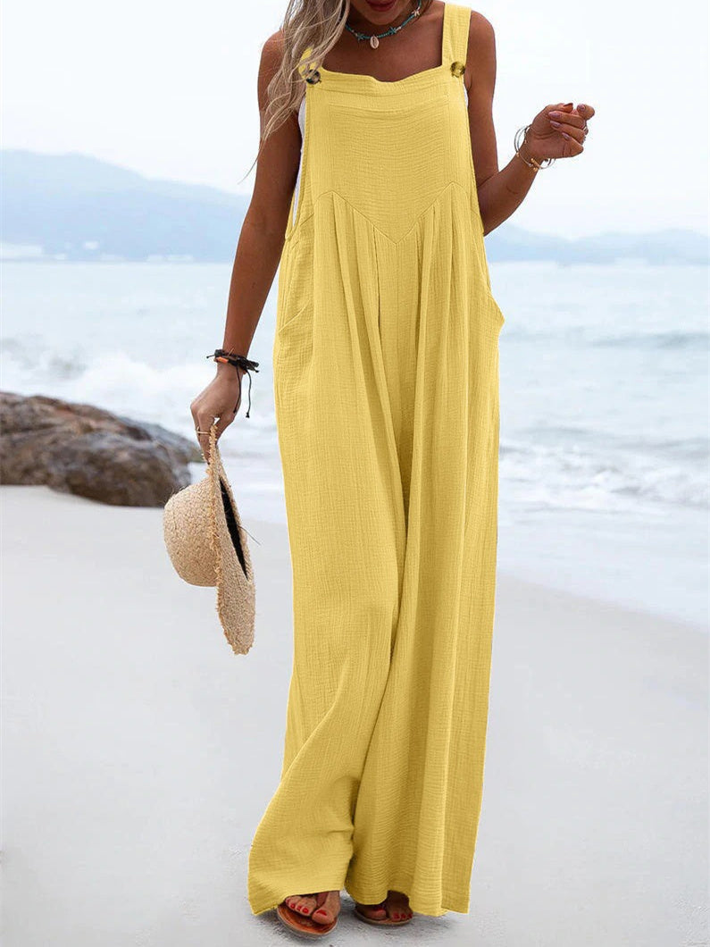 Liber Autumn Women's Buttons Jumpsuits&Bodysuits