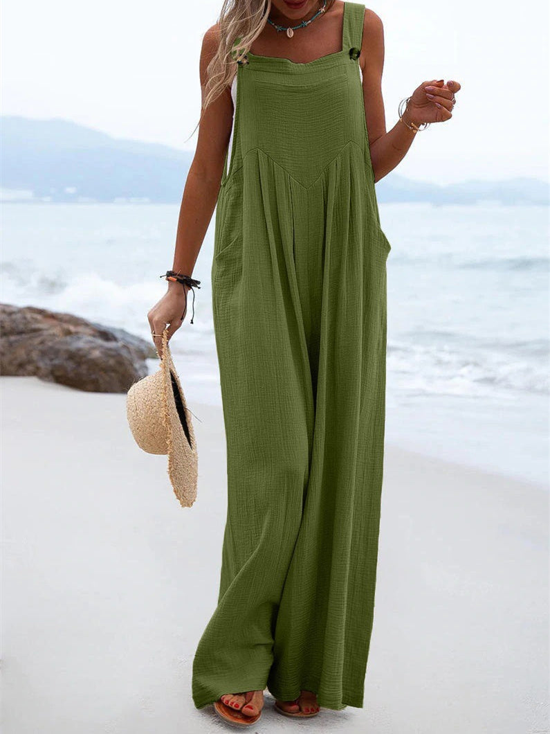 Liber Autumn Women's Buttons Jumpsuits&Bodysuits