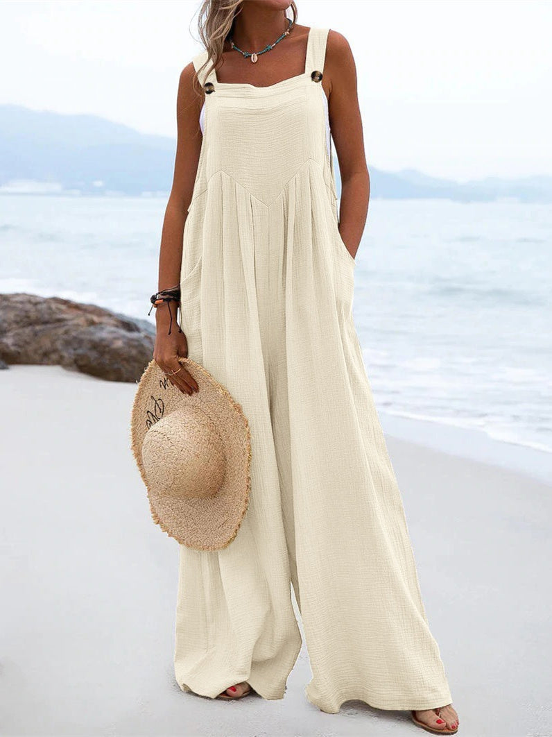 Liber Autumn Women's Buttons Jumpsuits&Bodysuits