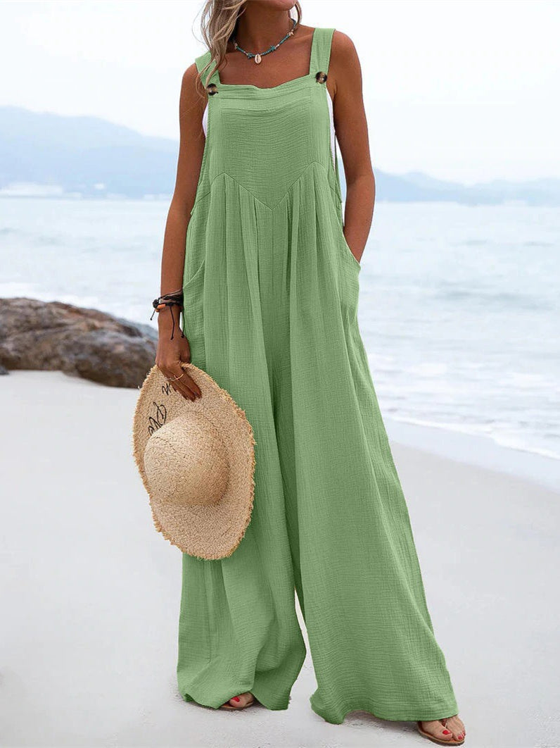 Liber Autumn Women's Buttons Jumpsuits&Bodysuits