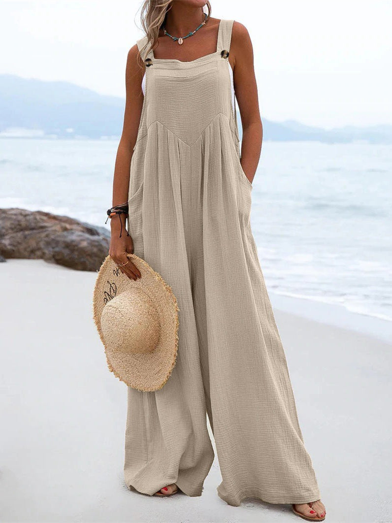 Liber Autumn Women's Buttons Jumpsuits&Bodysuits