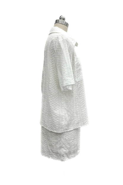 Jacquard Hollow Out Shirt Suits