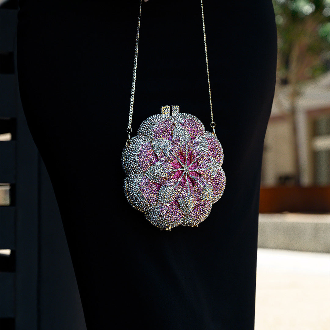 Jeline Floral Clutch Bag