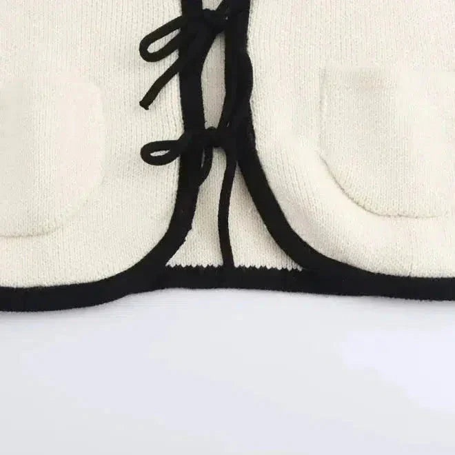 | Bow Accents Chic Cardigan