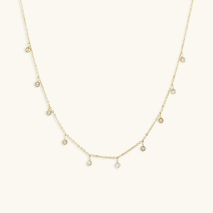 Juliet Drops - Gold Gemstone Necklace