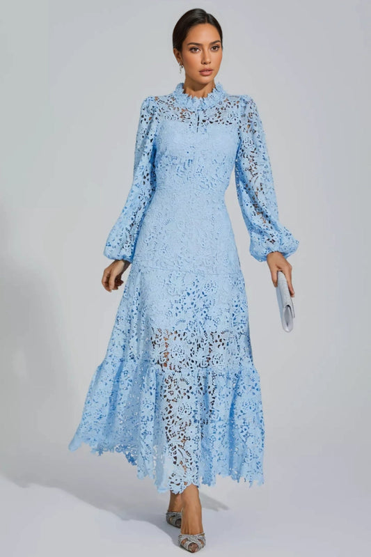 Noma Blue Cut Out Maxi Dress