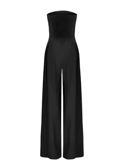 | Strapless Wide-Leg Jumpsuit