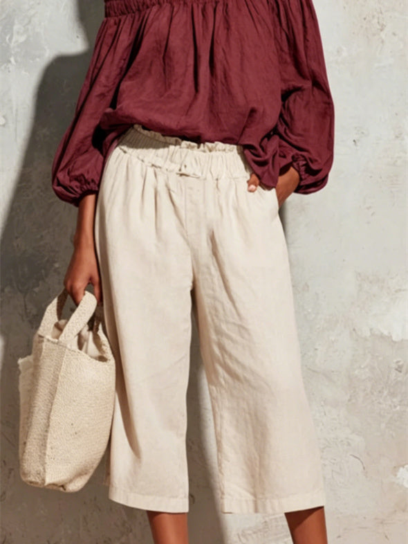 Versatile Solid Color T-shirt