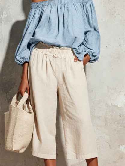 Versatile Solid Color T-shirt