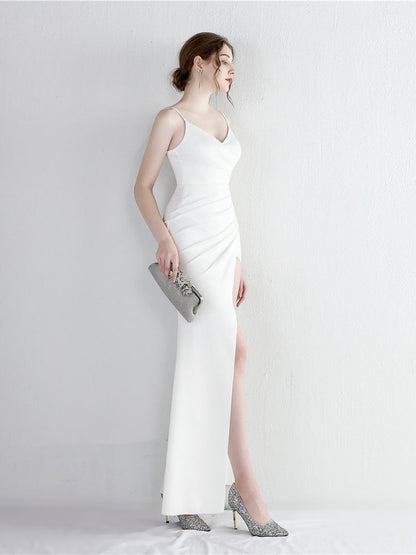 Halter Split Slim Dress