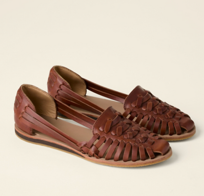 Women's Orthopedic Flat Leather Sandals – Stylish Comfort Sandals