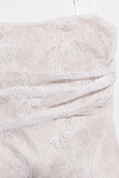 Lace Fishtail Cami Dress With Cover-up