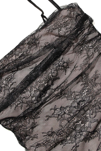 Lace Fishtail Cami Dress With Cover-up