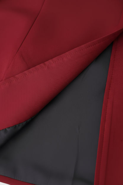 Longline Polyester Coat | Single-Breasted | Slim Fit | Notched Lapel