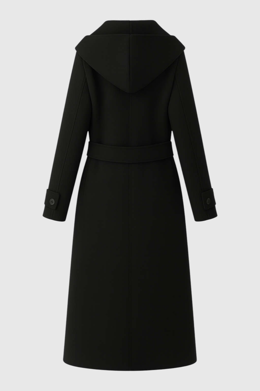 Belted Longline Coat | Wide Lapel | Double-Breasted | Regular Fit