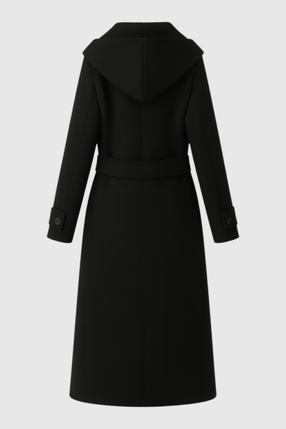 Belted Longline Coat | Wide Lapel | Double-Breasted | Regular Fit