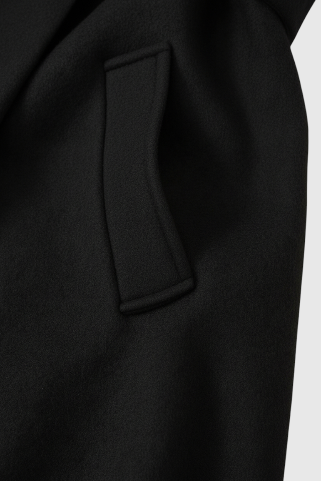 Belted Longline Coat | Wide Lapel | Double-Breasted | Regular Fit