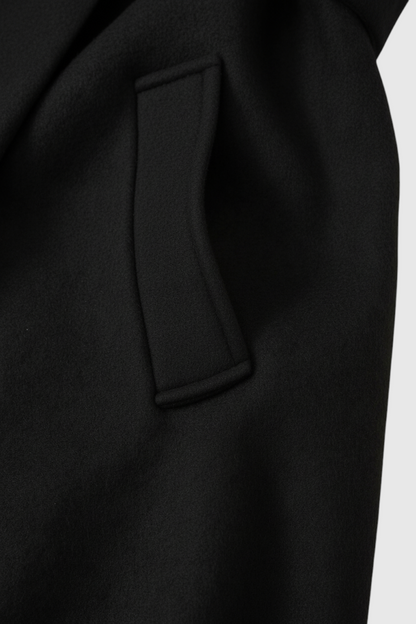 Belted Longline Coat | Wide Lapel | Double-Breasted | Regular Fit