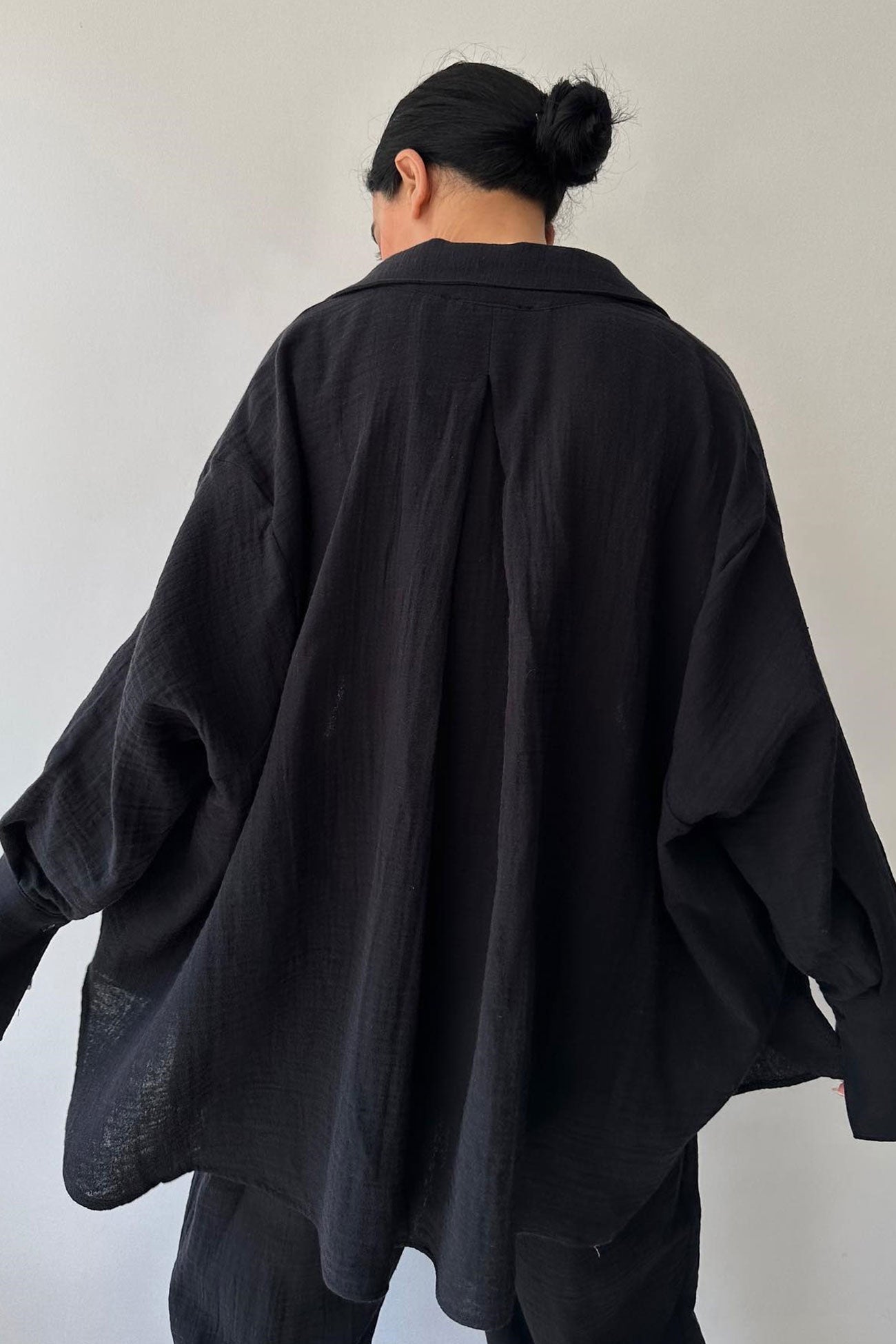 Lapel Long Sleeve Shirt Strappy Long Pants Suits