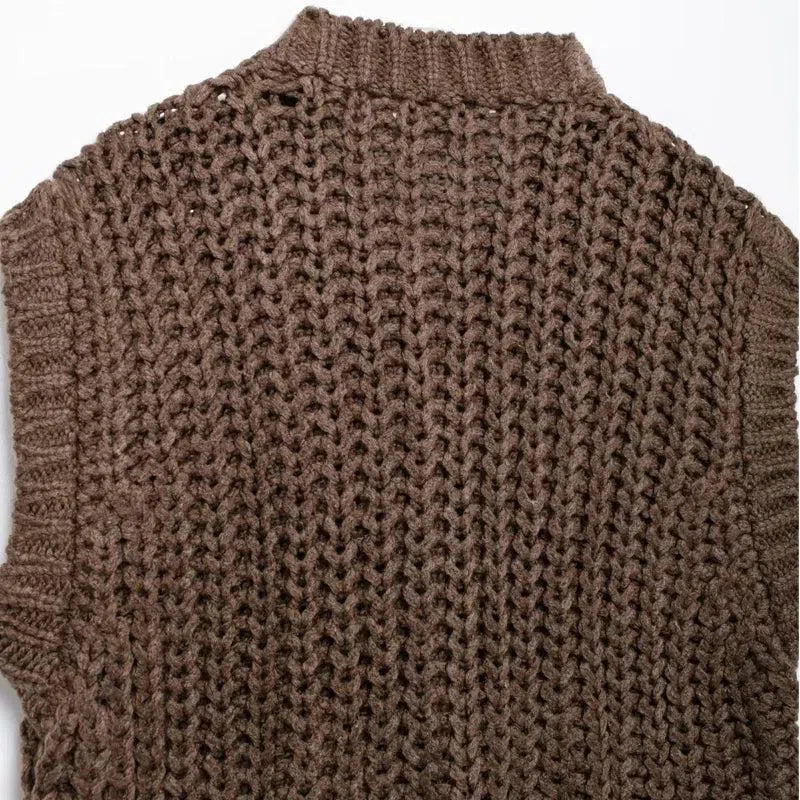 | Button Detailing Sweater Vest