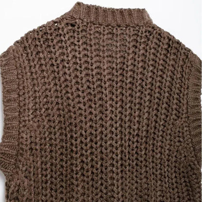 | Button Detailing Sweater Vest