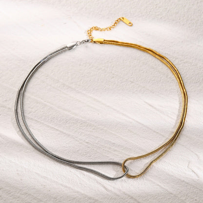 Liora Two-Tone Twist Necklace
