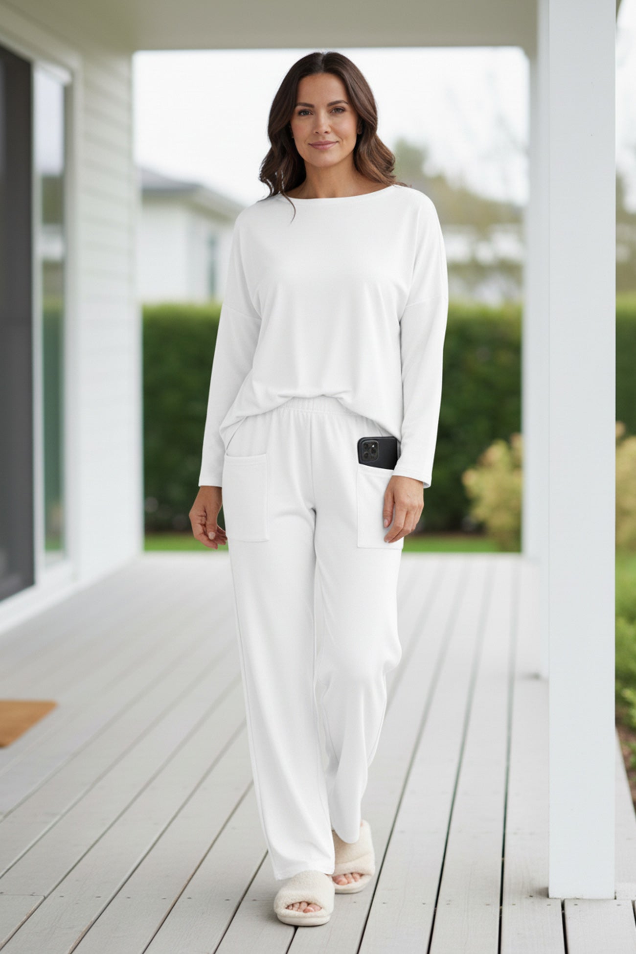 Long Sleeve Pullover Harem Pants Set