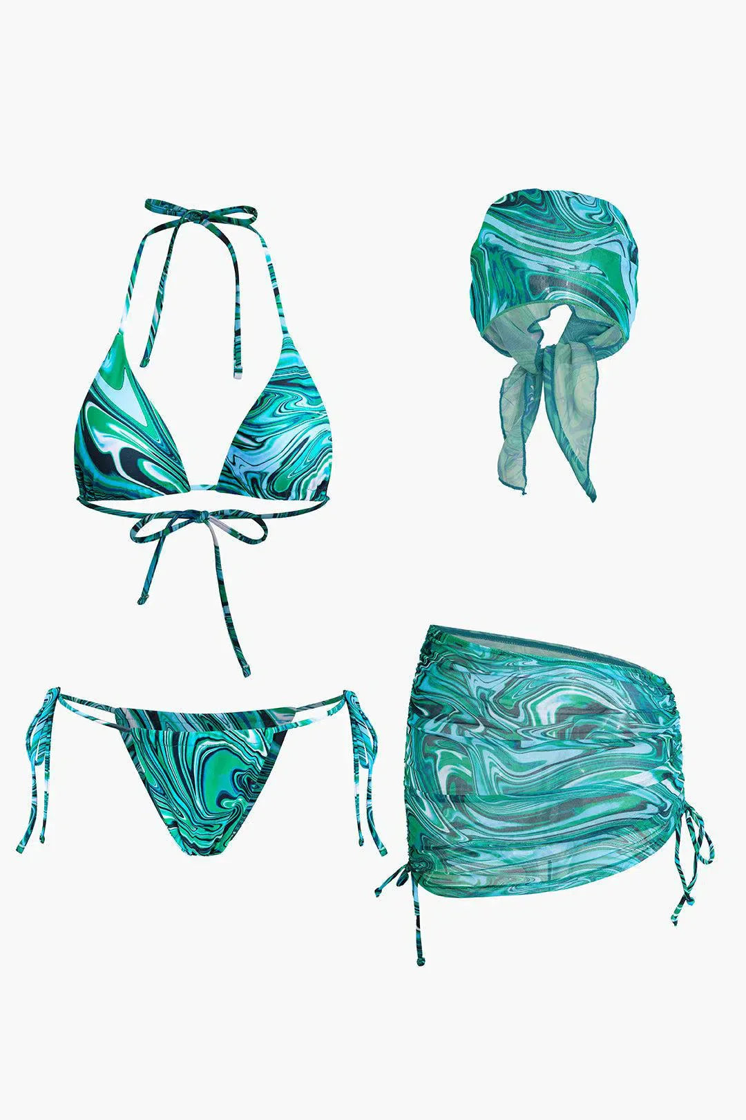 | Four-piece bikini set