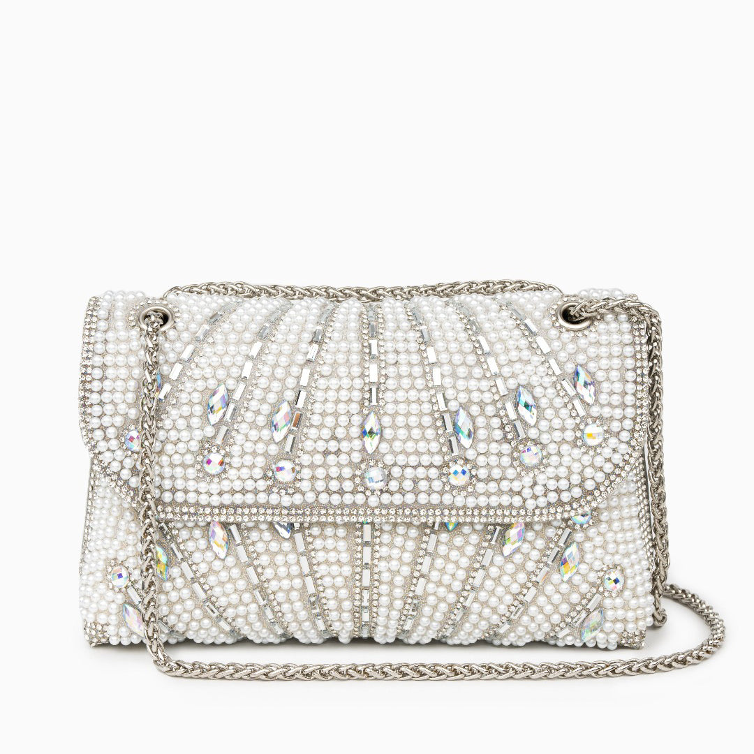 Rhinestone Clutch Bag by Luciana