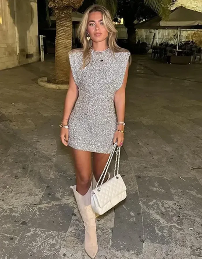 | Sequin mini dress
