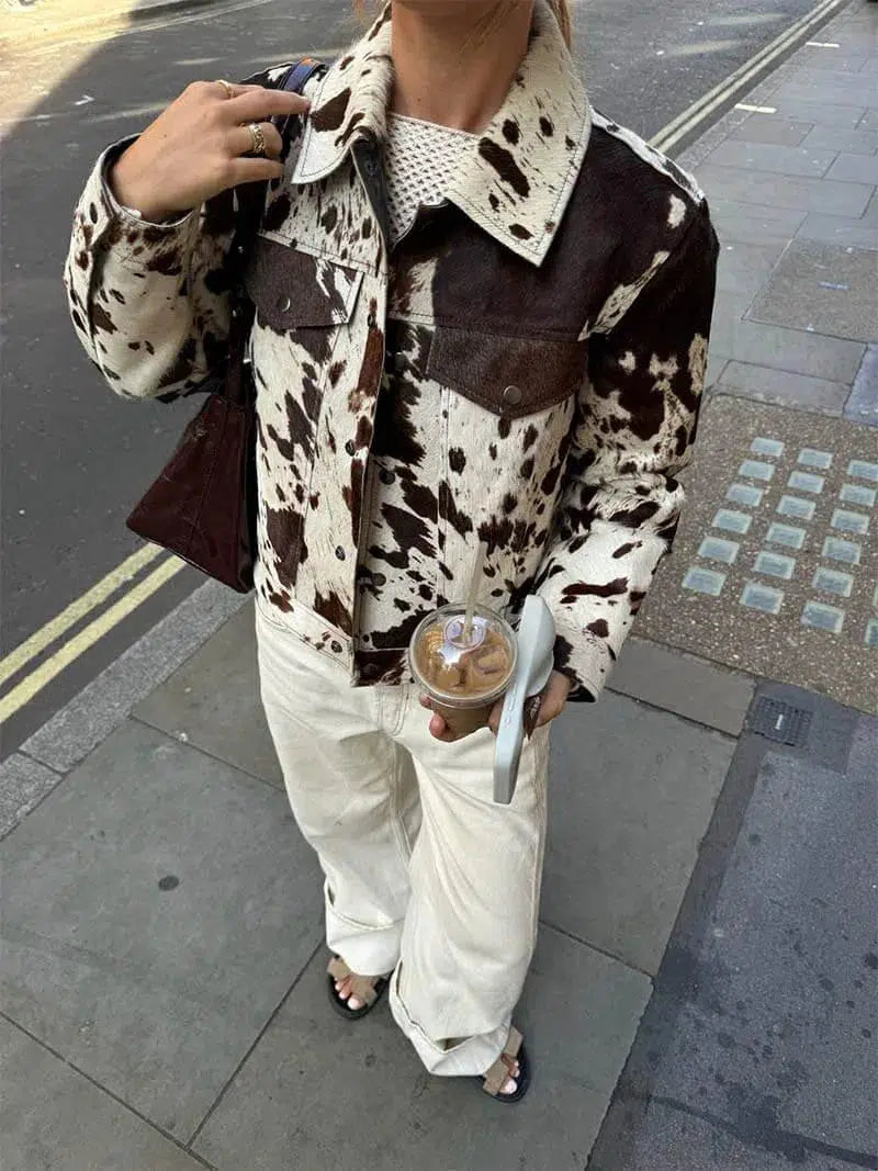 | Cow Print Jacket