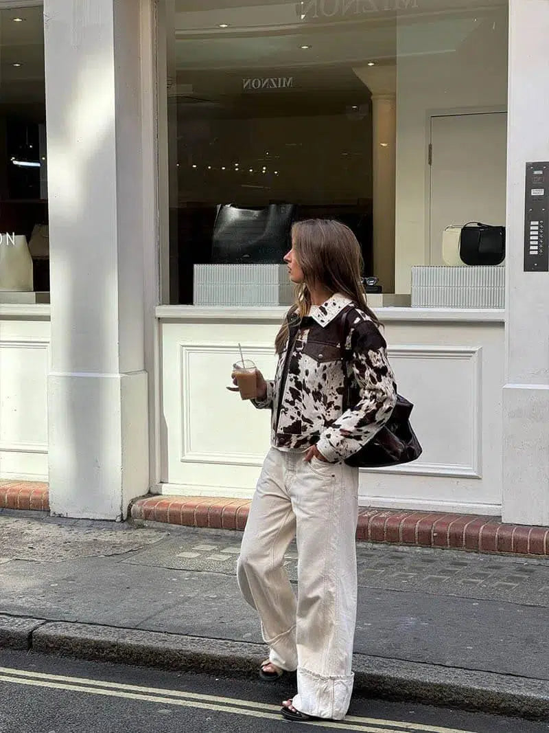| Cow Print Jacket
