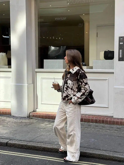 | Cow Print Jacket