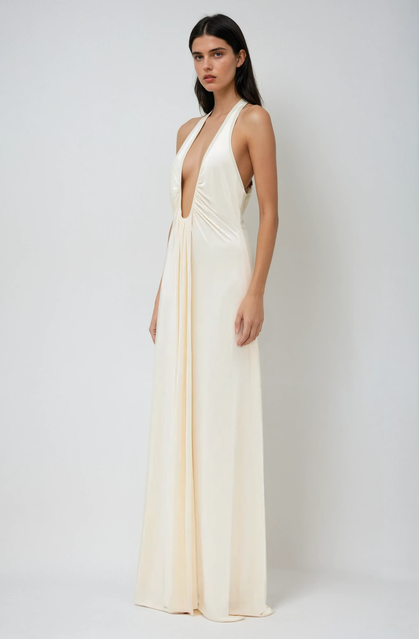 | Plunging Maxi Dress