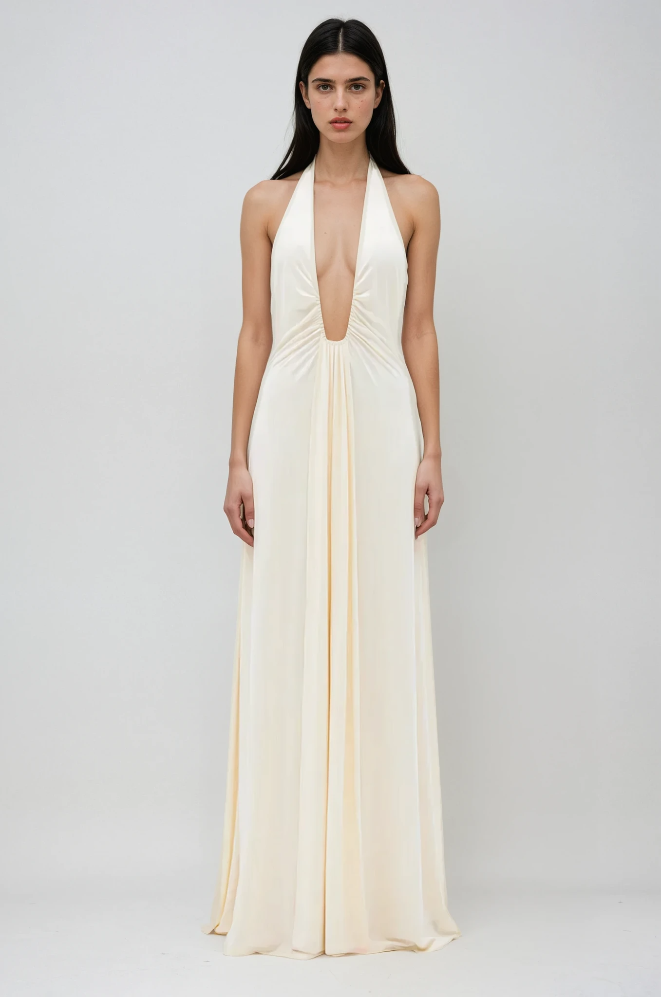 | Plunging Maxi Dress