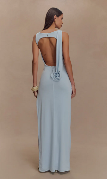 | Draped Waist Detail Maxi Gown
