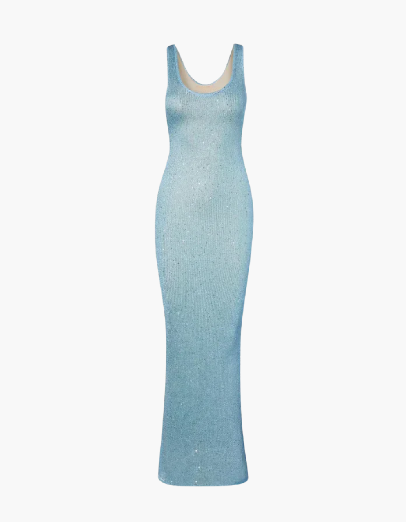 | Evening gown in ice shimmer