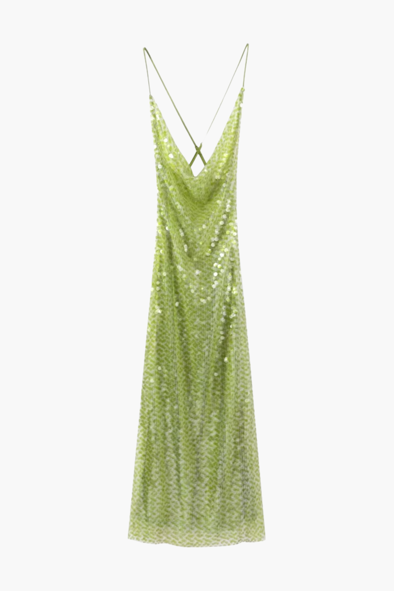 | Sequin Shimmer Strappy Evening Gown