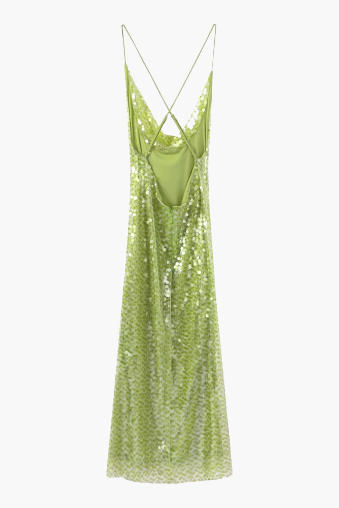 | Sequin Shimmer Strappy Evening Gown