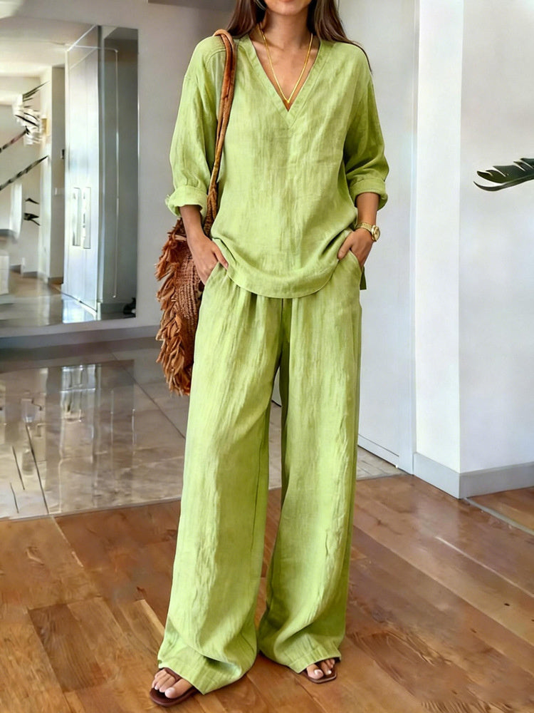 Simple Solid Color Suit
