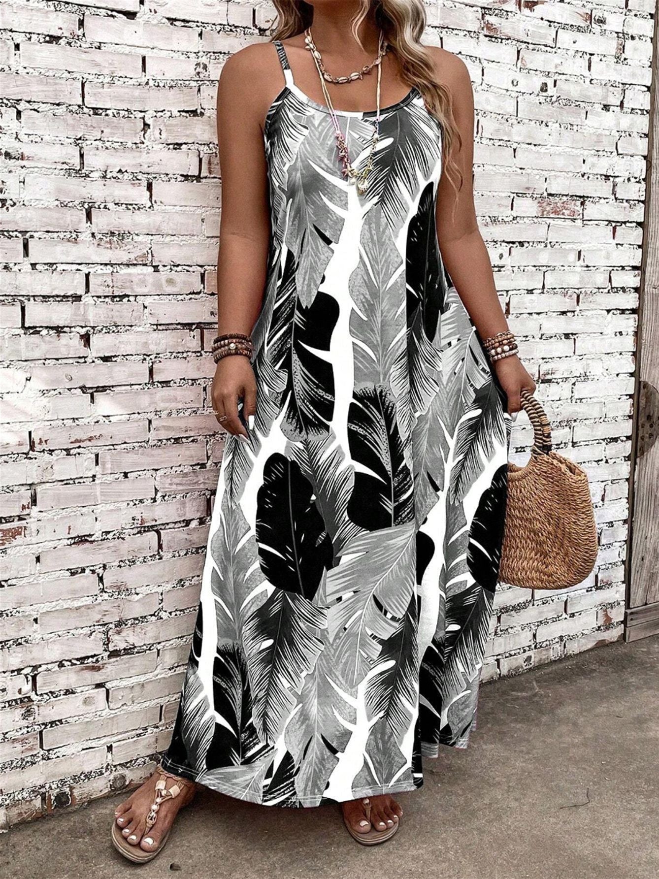 Women's Printed Midi Dress