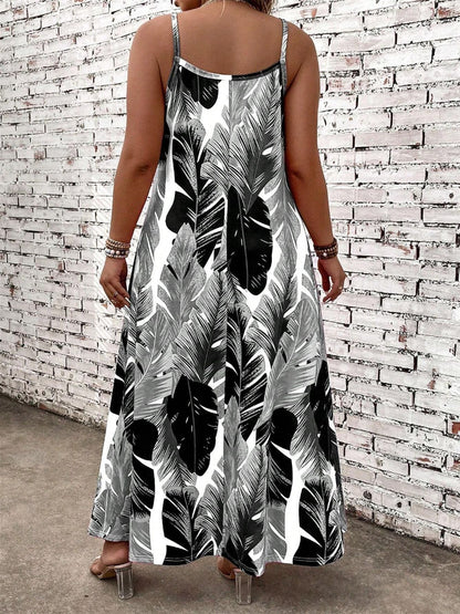 Women's Printed Midi Dress