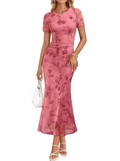 Women's Floral Print Midi Dress