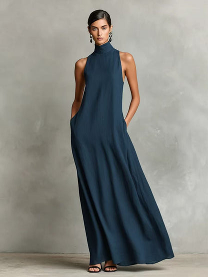 Simple Solid Color Midi Skirt