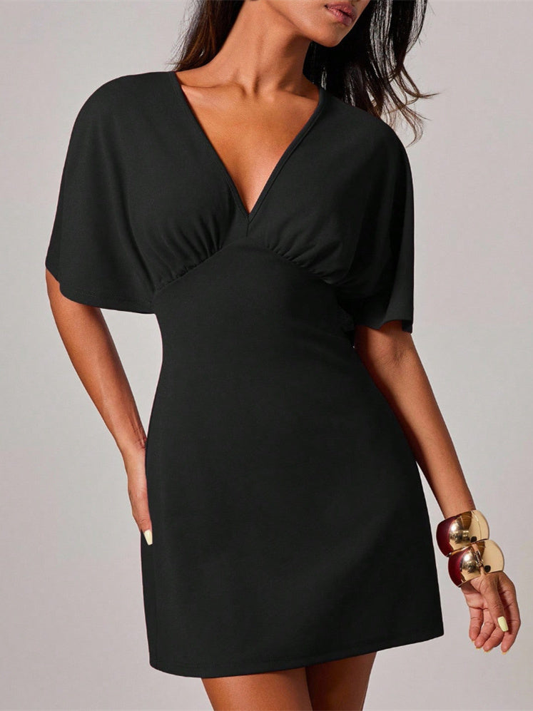 Women's Solid Color Short Dress