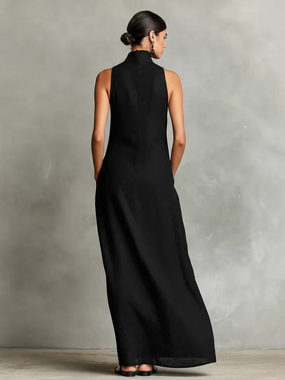Simple Solid Color Midi Skirt