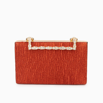Pleated Clutch Bag by Maria