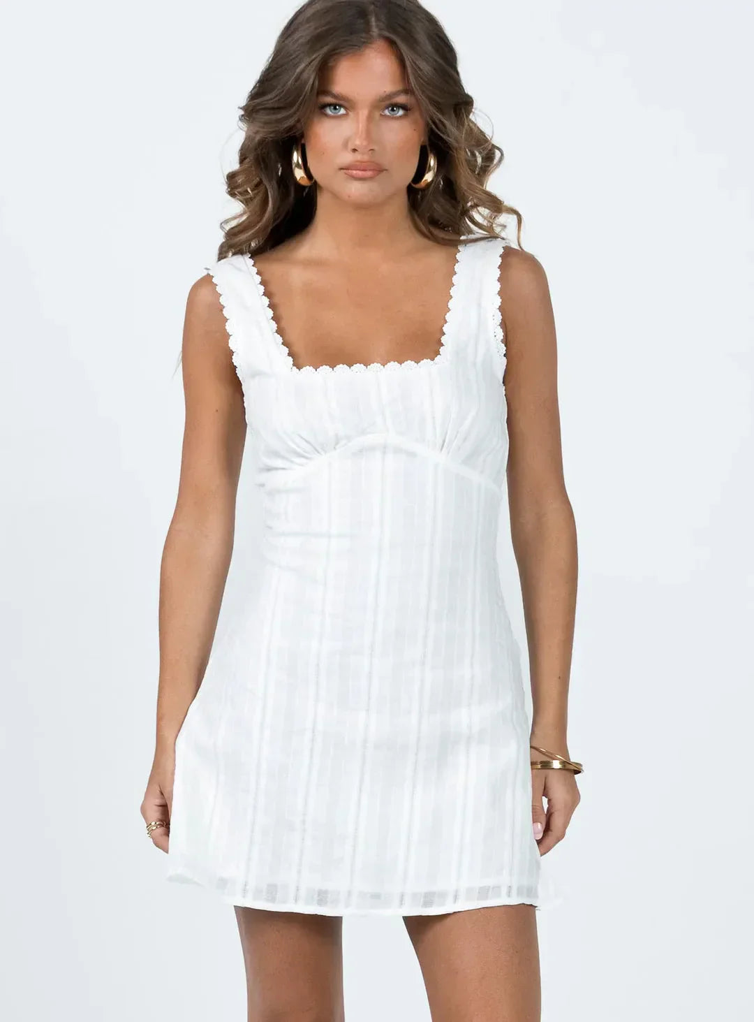 | Textured Mini Sundress