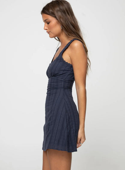 | Textured Mini Sundress